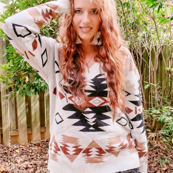 Aztec sweater NWT - Picture 5 of 6